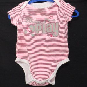 PUMA, 3-6 months, diaper shirt, "Born to Play"